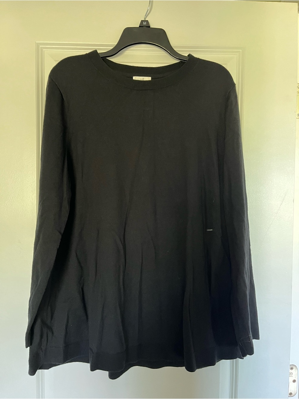J.Jill Black Long Sleeve Knit Top